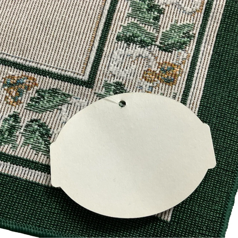 Set of 4 Christmas Tree Placemats American Greetings 18” X 13” NWT